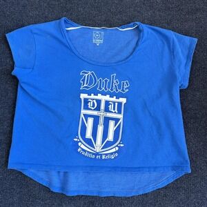 Duke Blue Devils Shirt Womens Medium Blue NCAA Basketball U-TRAU Made In USA